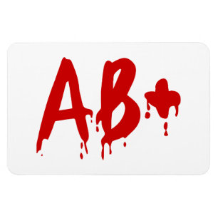Bloedgroep AB+ Positief #Horror Hospital Magneet