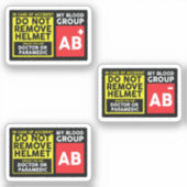 Bloedgroep AB Sticker (Voorkant)