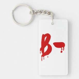 Bloedgroep B - Negatief #Horror ziekenhuis Sleutelhanger