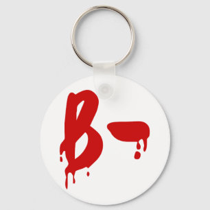 Bloedgroep B - Negatief #Horror ziekenhuis Sleutelhanger