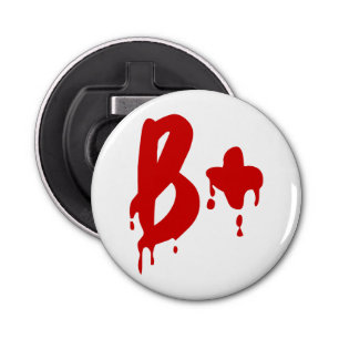 Bloedgroep B+ Positief #Horror Hospital Button Flesopener