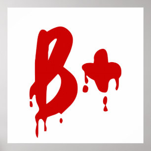 Bloedgroep B+ Positief #Horror Hospital Poster