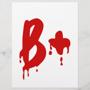 Bloedgroep B+ Positief #Horror Ziekenhuis Flyer