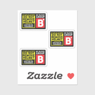 Bloedgroep B Sticker