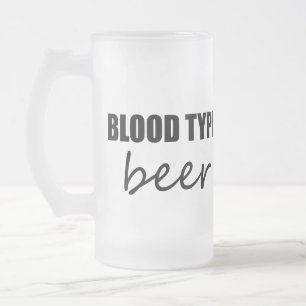 bloedgroep bier matglas bierpul