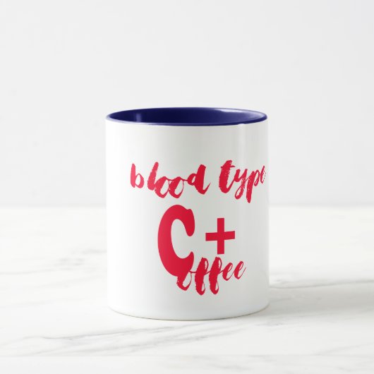 Bloedgroep Koffie Dokter Medische Pun Grappige Mok (Midden)