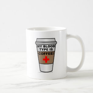 Bloedgroep Koffie Grappige Mok