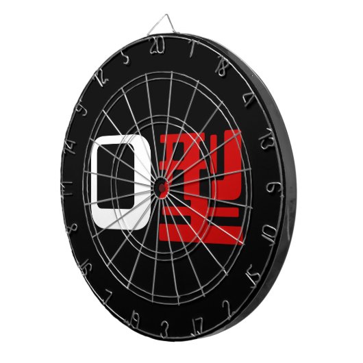 Bloedgroep O Japans Kanji Dartbord (Voorkant Rechts)