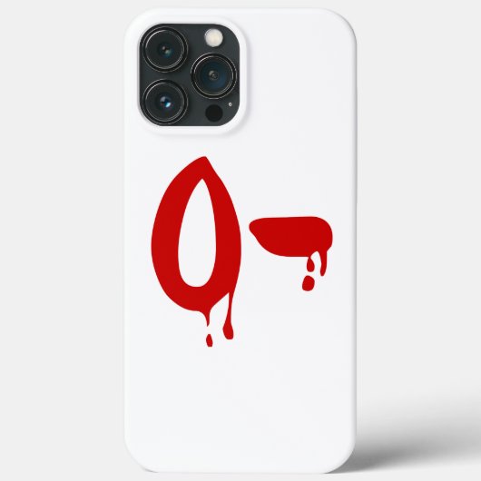 Bloedgroep O- Negatief #Horror ziekenhuis Case-Mate iPhone Case (Achterkant)