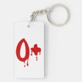 Bloedgroep O+ Positief #Horror Hospital Sleutelhanger (achterkant)