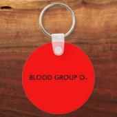 BLOEDGROEP O- SLEUTELHANGER (Voorkant)