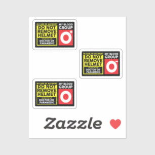 Bloedgroep O Sticker