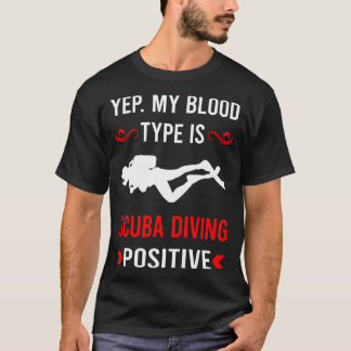Bloedgroep Scuba Diving Diver T-shirt