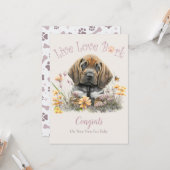 Bloedhond adoptie, Gotcha dag Kaart (Voorkant / Achterkant in situ)