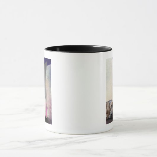 Bloedhond en balletdanser mok (Midden)