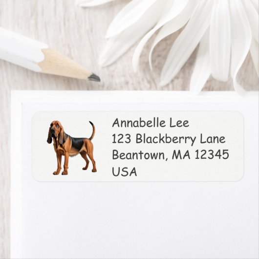 bloedhond etiket (Insitu)