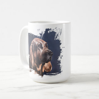 Bloedhond hond liefde mok