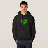 Bloedhond Irish Shamrock St Patrick Day Dog Hoodie (Voorkant volledig)