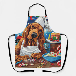 Bloedhond Kerstbakfeest: Festive Kerstmis Schort