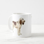 bloedhond koffiemok (Voorkant links)