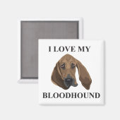 Bloedhond Love Magneet (Voorkant / Achterkant)
