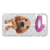 Bloedhond met Angelic Pink Halo Case-Mate iPhone Case (Achterkant (Horizontaal))