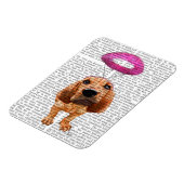 Bloedhond met Angelic Pink Halo Magneet (Linkerzijde)