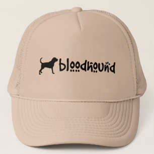Bloedhond met woltekst (breed) trucker pet