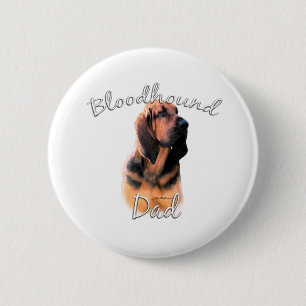 bloedhond pap 2 ronde button 5,7 cm
