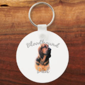 bloedhond pap 2 sleutelhanger (Voorkant)