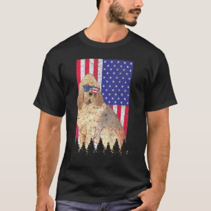 Bloedhond Patriotic Dog Usa Pride American Flag T-shirt
