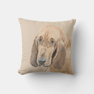 Bloedhond schilderen - Kute Original Dog Art Buitenkussen