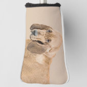 Bloedhond schilderen - Kute Original Dog Art Golfheadcover (Draai 90)
