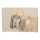 Bloedhond schilderen - Kute Original Dog Art Kussensloop (Voorkant)