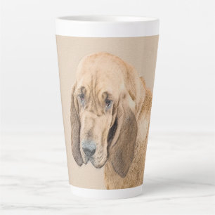 Bloedhond schilderen - Kute Original Dog Art Latte Mok