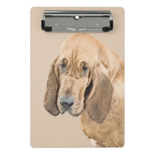 Bloedhond schilderen - Kute Original Dog Art Mini Klembord