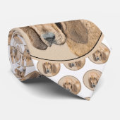 Bloedhond schilderen - Kute Original Dog Art Stropdas (Opgerold)