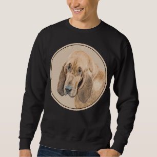 Bloedhond schilderen - Kute Original Dog Art Trui