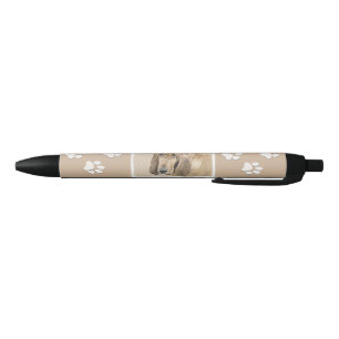 Bloedhond schilderen - Kute Original Dog Art Zwarte Inkt Pen