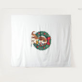 Bloedhond Sleigh Puller hond Wandkleed (Voorkant (horizontaal))