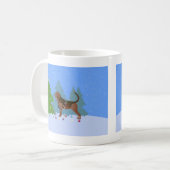 Bloedhond Versiering kerstboom Koffiemok (Voorkant links)