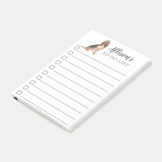 BloedHound Dog, aangepast om lijst te doen Post-it® Notes (Schuin)
