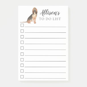 BloedHound Dog, aangepast om lijst te doen Post-it® Notes