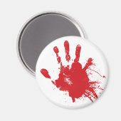 Bloedige handafdrukmagneet magneet (Voorkant / Achterkant)