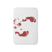 Bloedige voetafdrukken Bloed Splattered Bath Mat (Voorkant Verticaal)