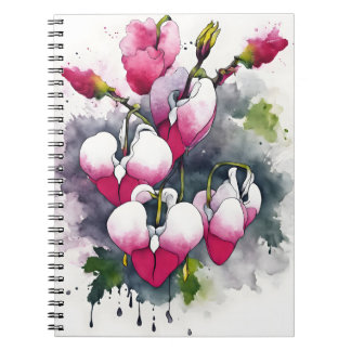 Bloeding Hart - Watercolorbloemen Notitieboek