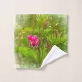 Bloeding Harten in mei wasdoek Washandje