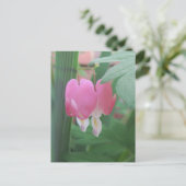 bloeding harten~ twee harten briefkaart (Staand voorkant)