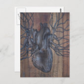 Bloeding Hartslag Briefkaart (Voorkant / Achterkant)