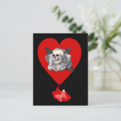 Bloeding Hartslag Briefkaart (Staand voorkant)
